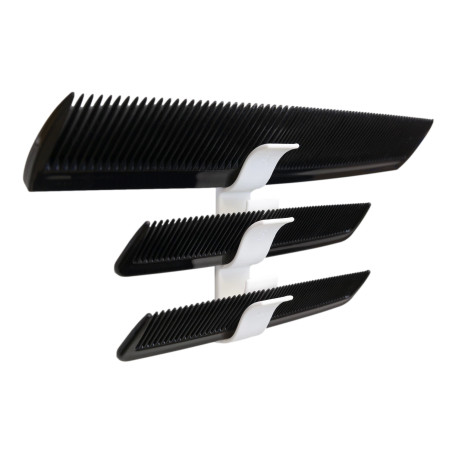 Wieszak na 3 grzebienie biały