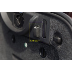 Carbon foldable hook for a car trunk or camper