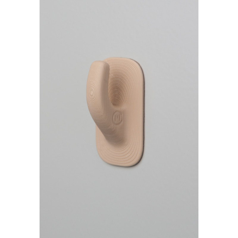 Safe, self-adhesive wall hook