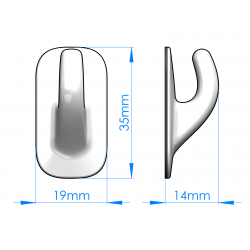 Elastyczny Haczyk Samoprzylepny