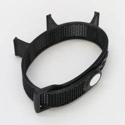 Czarna opaska zwinięta